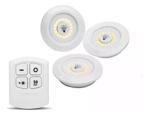 Luces Led X3 Portátil Inalámbricas Adhesivas + Control