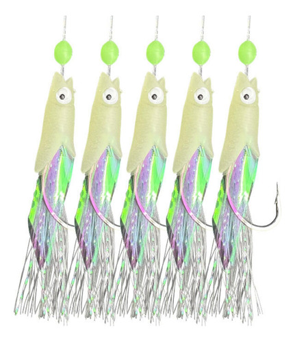2 X 5x Aparejos De Pesca Luminosos Señuelos De 20mm X 9mm