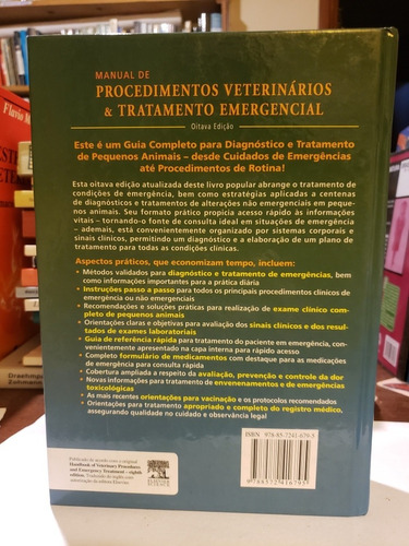 Manual De Procedimentos Veterinários Tratamento Emergencial (Usado)