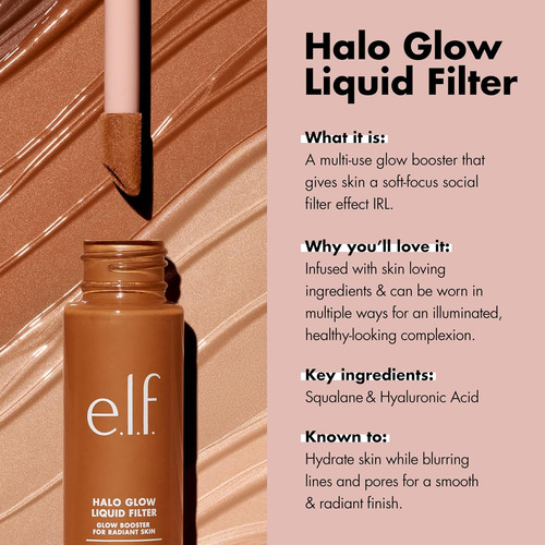 Filtro De Líquido E.l.f. Halo Glow, Intensificador De Pele P