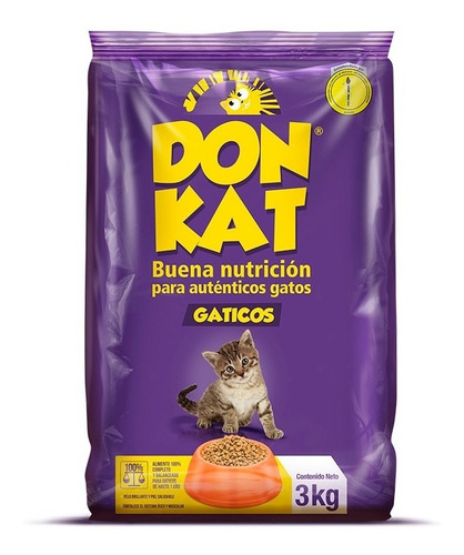 Alimento Para Gatos Donkat Gaticos 3kg