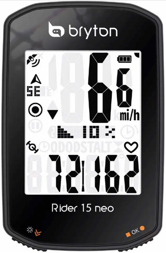 Ciclocomputador com GPS Bryton Rider 15 Neo E