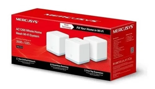 Sistema Wi-fi Mesh Mercusys V1 Blanco Pack X 3 Unidades