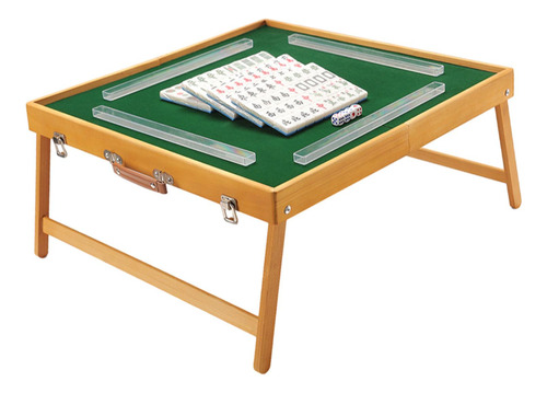 Mesa Plegable De Mahjong De Viaje, Con Fichas De Mahjong