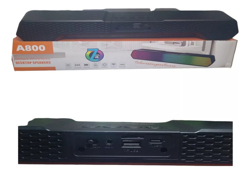 Altavoz Inalámbrico Rgb, Barra De Sonido Estéreo