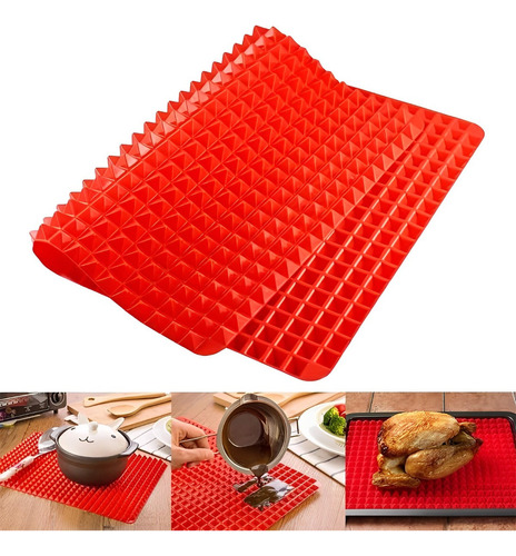 Alfombrilla antiadherente de silicona para horno de cocina 40x30