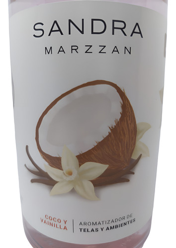 Aromatizante Textil Coco Y Vainilla Sandra Marzzan 500 Ml