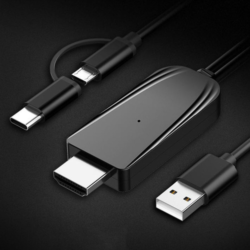 Cable Tipo C / Micro Usb A Hdmi 1080phd Para Android A Tv /