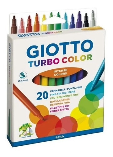 Marcadores Giotto Turbo Color X 20 Colores