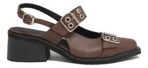 Comprar Zapato Mujer Mocasin Cuero Chatita Moda Sandalia Tachas Dama