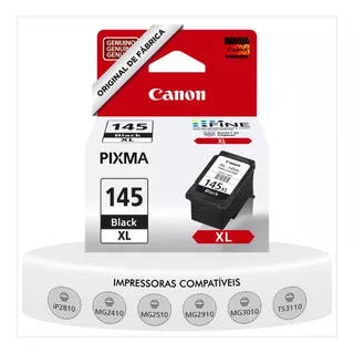 Cartucho Canon Pg 145 Xl Preto Original Mg2910 3010 Ts3110