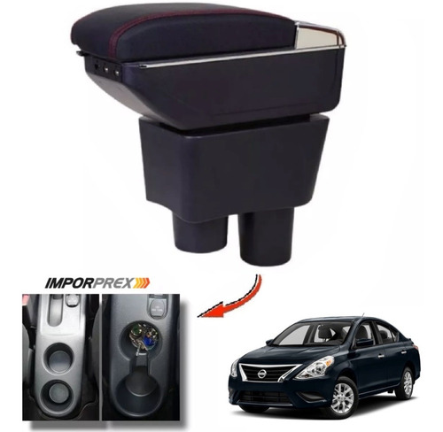 Consola Apoyabrazo- Nissan Versa Con Usb 