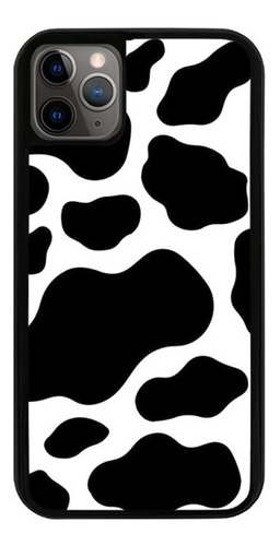 Funda Uso Rudo Tpu Para iPhone Animal Print Vaca Manchas 07