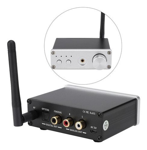 Imagen 6 de 9 de Bluetooth 5.0 Usb Dac Decodificador De Audio Auriculares Est