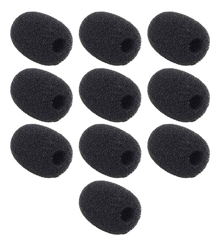 10 Peças De Proteção De Microfone De Espuma De Lapela,