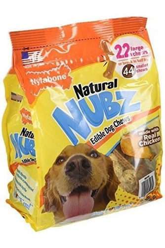 Nylabone Natural Nubz Comestible Perro Mastica 22ct 26lb Bag