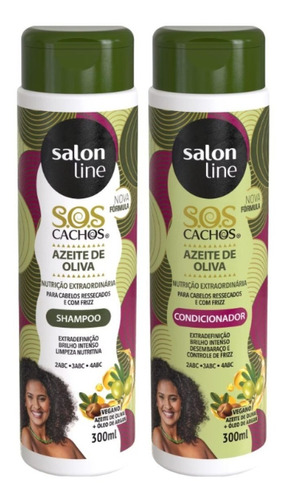 Salon Line Kit Sos Cachos Azeite De Oliva Sh + Cond 300ml