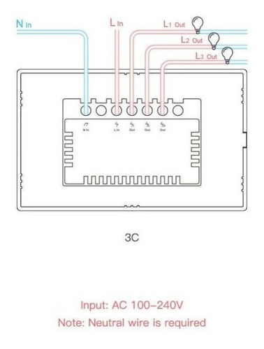 Interruptor Wi-fi Automação 3 Canais Com Rf433 Sonoff T3us3c