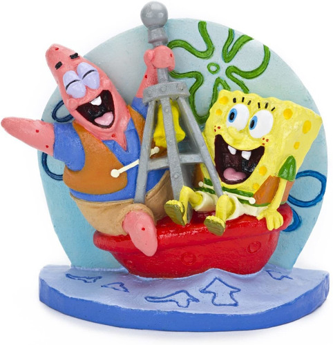 Penn Plax Bob Esponja Y Patrick En Boya 3 En. Acuario Figura