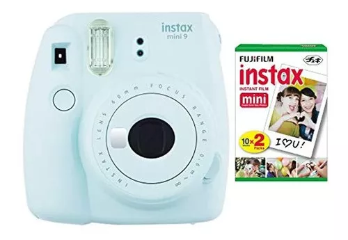Cámara instantánea  Fujifilm Instax Mini 9, Verde lima + Papel fotográfico  (10 fotos) + Funda