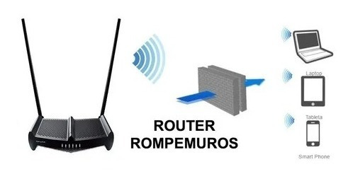 Router Inalambrico Tp-link Rompemuros 300mbps Ant 9dbi Wr841
