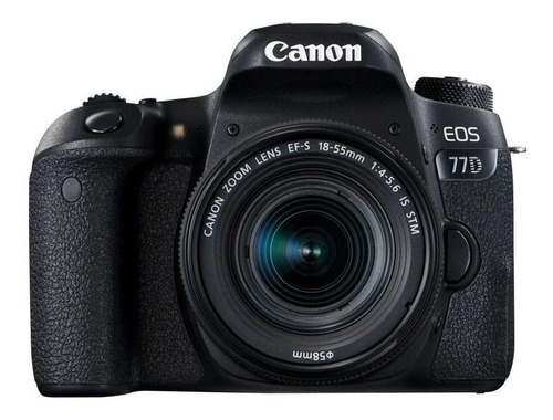  Canon EOS 77D 18-55mm IS STM Kit DSLR color  negro