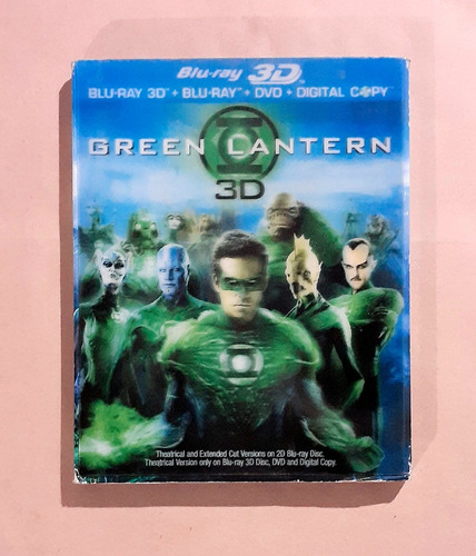 Green Lantern - Blu-ray 3d + Blu-ray 2d + Dvd Original