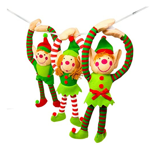 12 Stuffed Christmas Elf Decorations - Bulk Cute Plush ...