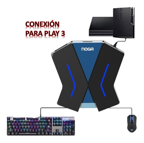 Hub Gamer Adaptador Teclado Y Mouse P/ Consolas Ps4 Ps3 Xbox