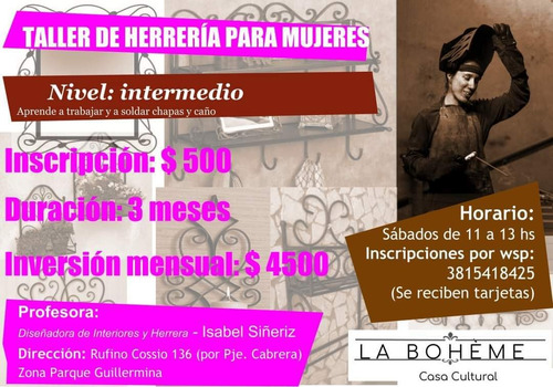 Imagen 2 de 2 de Taller De Herrería Nivel Intermedio