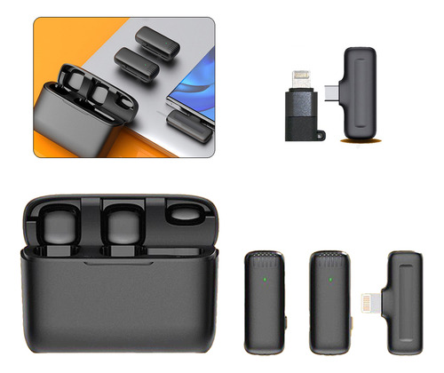 Microfone Lapela iPhone 15 Tipoc Duplo Celular Usb C Android