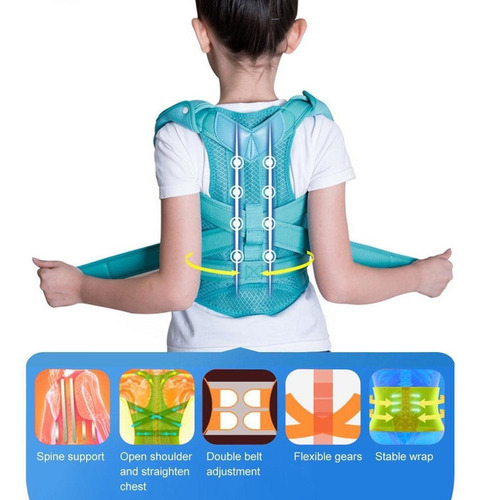 C Corrector De Postura Para Niños Jorobados B