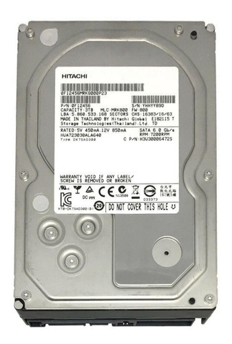 Disco duro interno Hitachi Ultrastar 7K3000 HUA723030ALA640 3TB