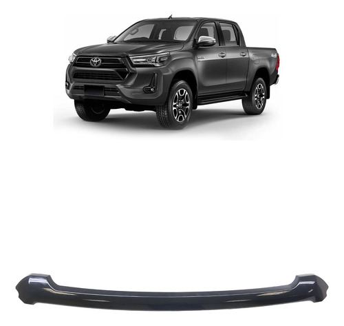 Friso Capô Hilux 2021 2022 2023 Black Piano