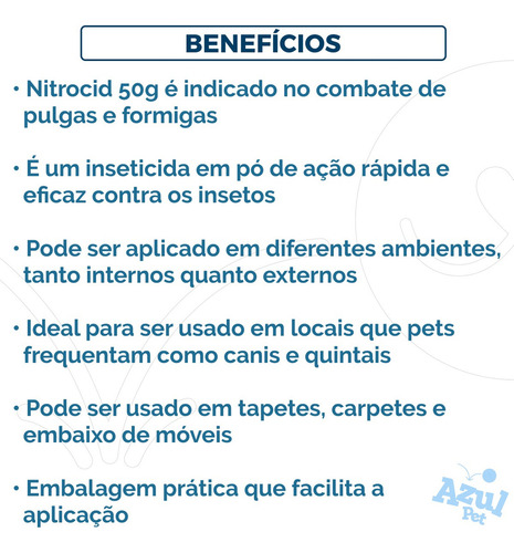 Como Acabar Com Pulgas No Quarto Nitrocid 50g