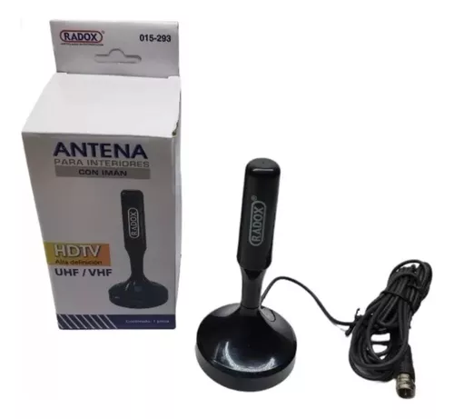 ANTENA DE TV PARA INTERIORES CON IMAN RADOX 015-291