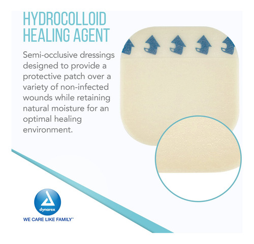 Dynarex Dynaderm Hydrocolloid Dressing, Sacral ,6 X 7 Inch/5