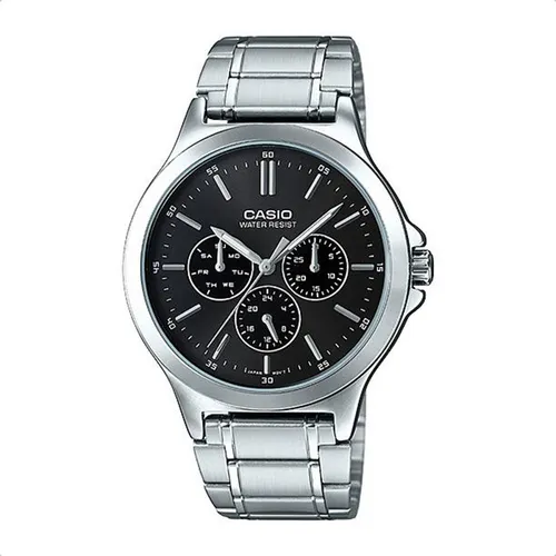Reloj Casio Mtpv300d Acero Inoxidable Resistente Al Agua