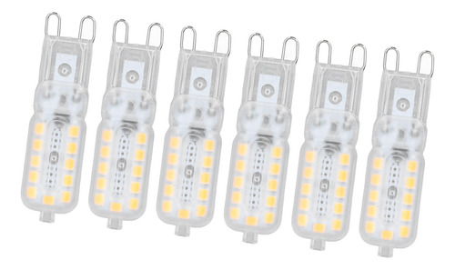 6 Bombillas Led G9 De 5 W Cubierta Transparente 22 Led