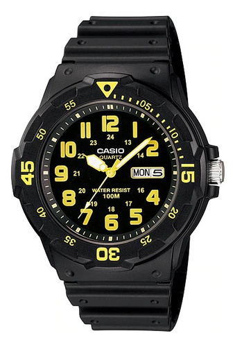 Reloj Hombre Casio Mrw-200h-9b Joyeria Esponda Color de la malla Negro Color del bisel Negro Color del fondo Negro