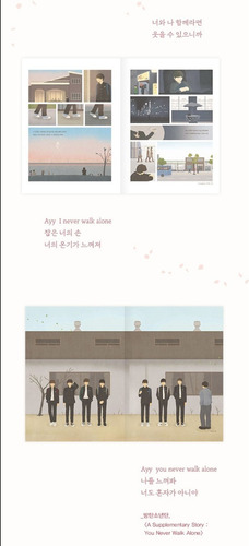 Bts - You Never Walk Alone Graphic Lyrics Libro Gráfico Kpop
