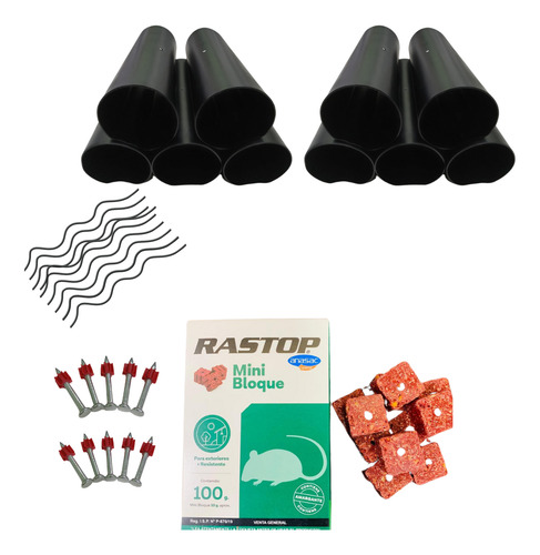 Kit Desratización Rastop Minibloque100grslisto Para Usar(10)