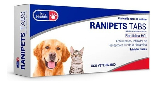 Ranipets Tabs Perros/gatos Pet's Pharma * Antiulceroso