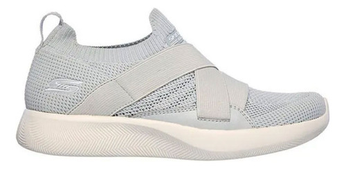 Tenis Lifestyle Skechers Bobs Sport Squad 2 - Gris-blanco