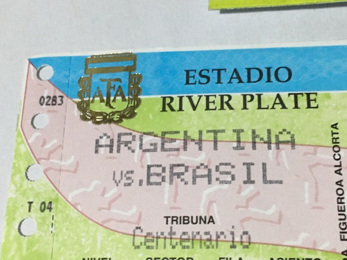 Imagen 3 de 3 de Entradas Coleccion Argentina Vs. Brazil Año 2005 !