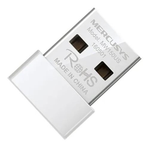 Adaptador Usb Nano Inalámbrico Mercusys Mw150us 150mbps