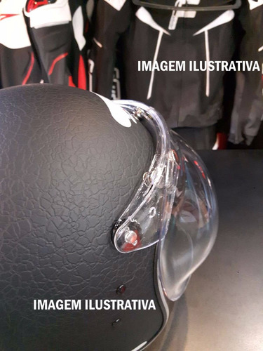 Viseira Bolha Com Flip Para Capacete Zeus 380 Cristal