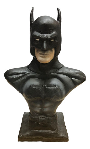 Estátua Do Batman De Gesso - Preto Fosco