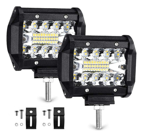 Barra De Luz Led Para Auto, 2piezas, Focos Led Tractor, 4