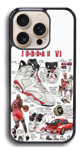 Funda Antigolpes Para Iphone Y Otros Michael Jordan Vi Tenis Negro Iphone 7 Plus / 8 Plus